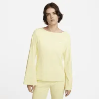 Nike Sportswear женская Ribbed Jersey Long-Sleeve Top Yellow