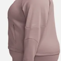 Nike Dri-FIT Prima женская 1/2-Zip тренировочные Top (большие размеры) цвет фиолетовый