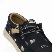 Кросівки Hey Dude Wally Stars N Skulls Print 41284-001 - Чорні