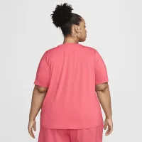 Nike One Classic жіноча Dri-FIT Short-Sleeve Top (великі розміри) Pink