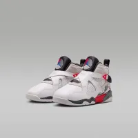 Nike Jordan 8 Retro Little детские Кроссовки цвет белый