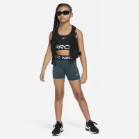 Nike Pro Swoosh Girls' Sports Bra колір чорний