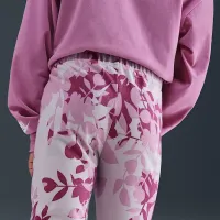 Nike Little дитячі Printed Club Long Sleeve футболка and лосіни комплект колір фіолетовий