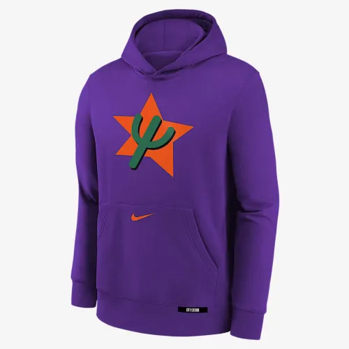 Phoenix Suns Club City Edition Big детские Nike NBA Pullover Толстовка с капюшоном цвет фиолетовый