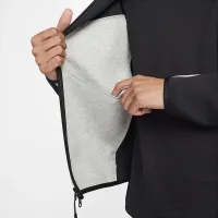 Nike Tech мужские Full-Zip Windrunner Толстовка с капюшоном цвет черный