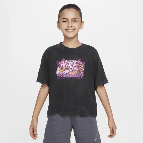 Nike Sportswear Big дитячі (Girls') футболка колір чорний