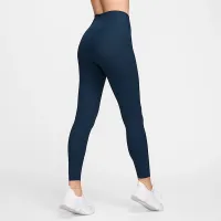 Nike Zenvy Rib жіноча Gentle-Support З високою талією 7/8 лосіни блакитний