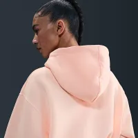 Nike Sportswear Phoenix Fleece женская Loose Cropped Full-Zip Толстовка с капюшоном Pink