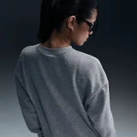 Nike Sportswear Club Fleece женская Loose Crew-Neck свитшот цвет серый