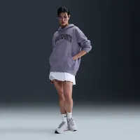 Nike Sportswear Phoenix Fleece женская оверсайз French Terry Толстовка с капюшоном цвет фиолетовый