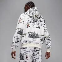 Nike Jordan Brooklyn Fleece мужские Pullover Толстовка с капюшоном цвет белый