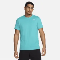 Nike Dri-FIT мужские Fitness футболка цвет зеленый