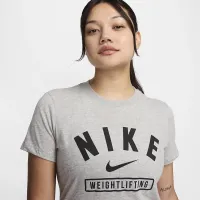 Nike жіноча Weightlifting футболка колір сірий