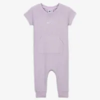 Nike Essentials Baby Short Sleeve Waffle Knit Coverall цвет фиолетовый