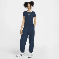 Nike Sportswear Chill Knit жіноча Slim Cropped Tee блакитний