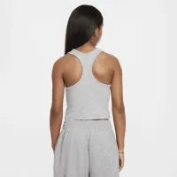 Nike Sportswear Girls' Ribbed Tank Top цвет серый