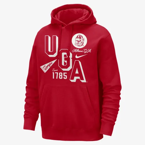 Georgia Club чоловічі Nike College Толстовка з капюшоном колір червоний