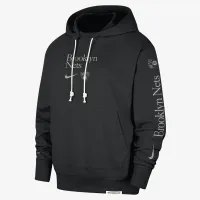 Brooklyn Nets Standard Issue Courtside мужские Nike Dri-FIT NBA Толстовка с капюшоном цвет черный