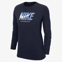 Nike женская Lacrosse Long-Sleeve футболка синий