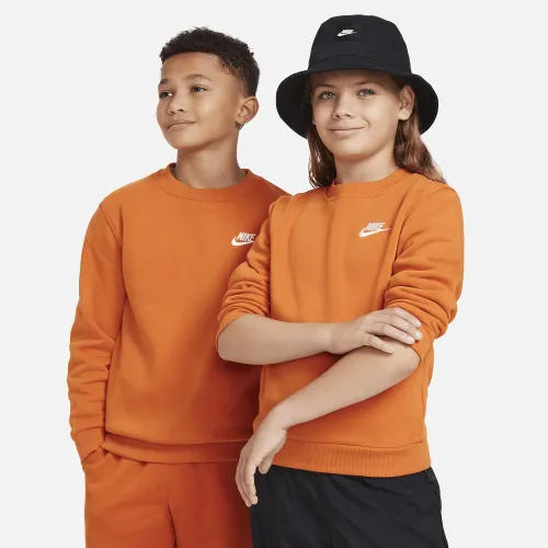 Nike Sportswear Club Fleece Big детские свитшот Orange