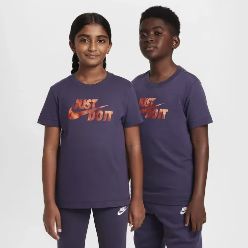 Nike Sportswear Big детские футболка цвет фиолетовый