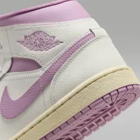 Nike Air Jordan 1 Mid женская Кроссовки цвет белый