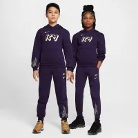 Nike Kylian Mbappé Club Fleece Big детские Soccer Joggers цвет фиолетовый