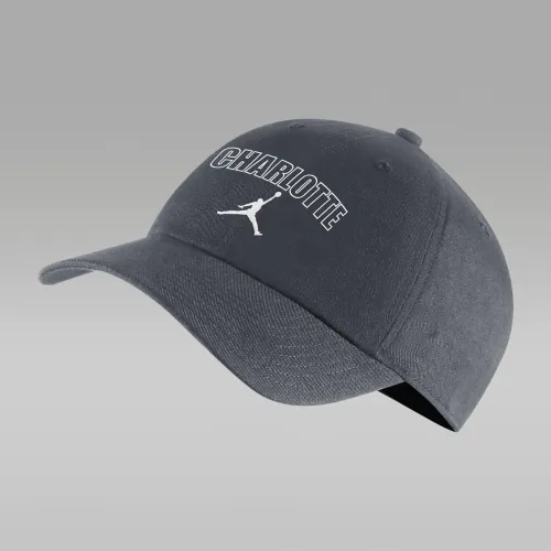 Nike Charlotte Hornets Heritage86 Jordan NBA Adjustable Cap цвет серый