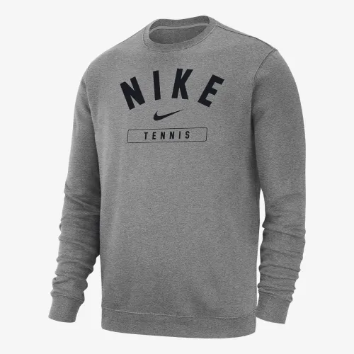 Nike Tennis мужские Crew-Neck свитшот цвет серый