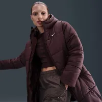 Nike Sportswear Classic женская Therma-FIT Loose Hooded Parka цвет красный
