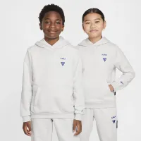 Nike LeBron Standard Issue Big детские Dri-FIT баскетбольные Толстовка с капюшоном цвет серый