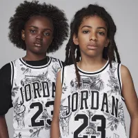 Nike Jordan23 Big дитячі Printed Jersey колір білий