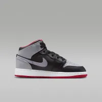 Nike Air Jordan 1 Mid Big детские Кроссовки цвет черный