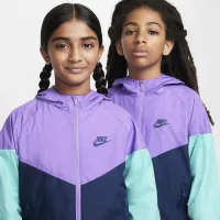 Nike Sportswear Windrunner Big детские Hooded Repel Куртка цвет фиолетовый