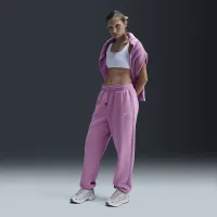 Nike Sportswear Phoenix Fleece жіноча З високою талією оверсайз Sweatpants Pink