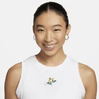 Nike Sportswear Essential жіноча Cropped Ribbed Tank колір білий