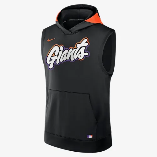 San Francisco Giants Authentic Collection City Connect Men’s Nike Dri-FIT MLB Sleeveless Pullover Толстовка з капюшоном колір чорний