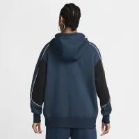 Nike Sportswear женская оверсайз Fleece Pullover Толстовка с капюшоном синий