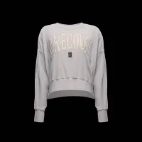 NikeCourt Heritage жіноча Over-оверсайз Crew-Neck Graphic Tennis світшот колір коричневий