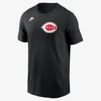 Cincinnati цвет красныйs Cooperstown Wordmark мужские Nike MLB футболка цвет черный