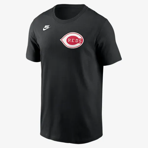 Cincinnati цвет красныйs Cooperstown Wordmark мужские Nike MLB футболка цвет черный