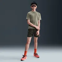 Nike Multi Big детские Dri-FIT Short-Sleeve Top цвет зеленый