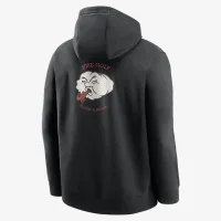 Nike Club Fleece мужские для гольфа Pullover Толстовка с капюшоном цвет черный