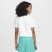Nike Sportswear Big детские (Girls') Cropped футболка цвет белый