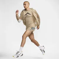 Nike Dri-FIT чоловічі Trail Running футболка колір коричневий
