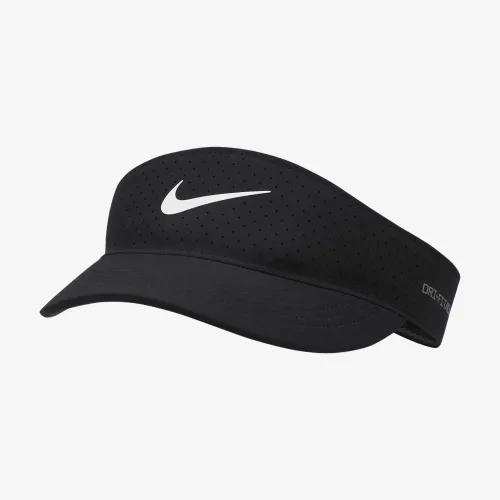 Nike Dri-FIT ADV Ace Tennis Visor колір чорний