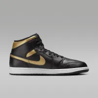 Nike Air Jordan 1 Mid чоловічі Кросівки колір чорний