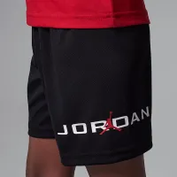 Nike Jordan Little дитячі Baseline 2-Piece Mesh шорти комплект колір чорний