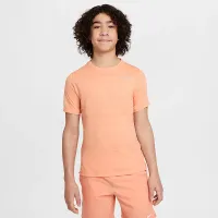 Nike Dri-FIT Miler Big детские (для мальчиков) тренировочные Top Orange