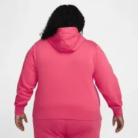 Nike Sportswear Club Fleece женская Pullover Толстовка с капюшоном (большие размеры) Pink